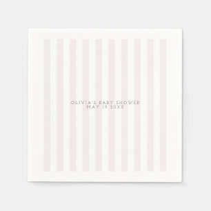 Pink golf cart baby shower napkin