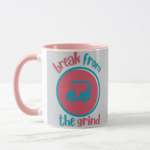Pink Golf Cart Coffee Mug