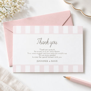 Pink golf cart thank you card