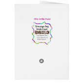 Pink Gorilla Breast Cancer Survivor Support Card (Back)