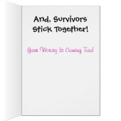 Pink Gorilla Breast Cancer Survivor Support Card (Inside (Right))