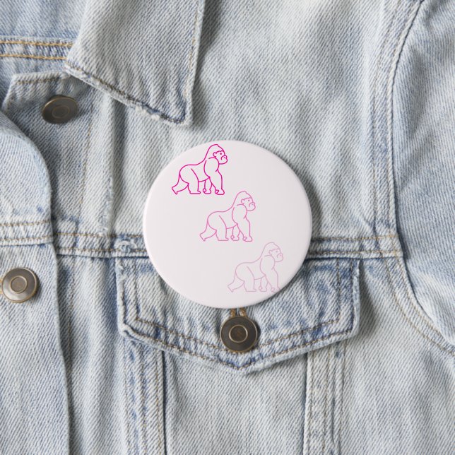 Pink Gorilla Button (In Situ)