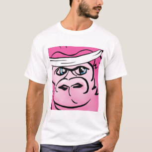 Pink Gorilla with Sweatband T-Shirt