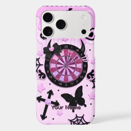 Pink Gothic Darts Phone Case