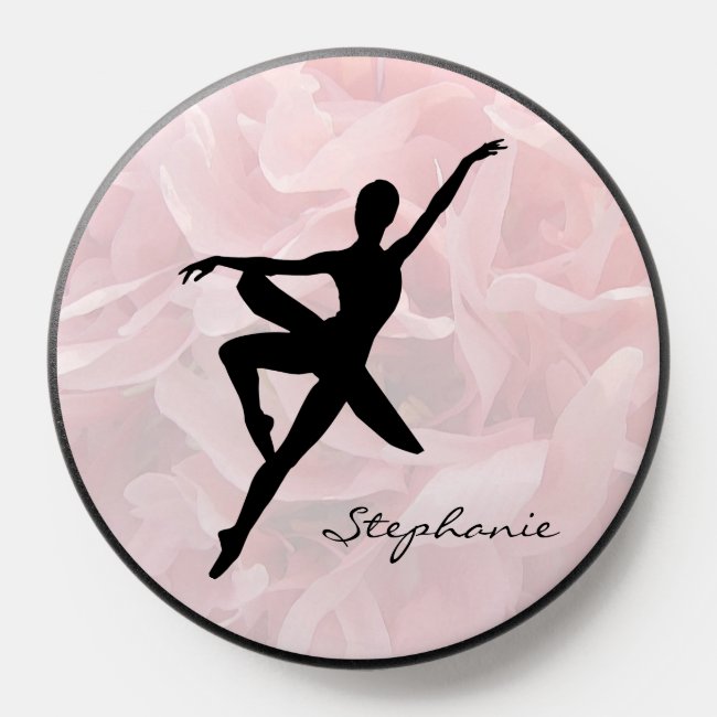 Pink Graceful Ballerina Smartphone PopSocket