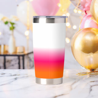 Pink Gradient Colors Insulated Tumbler