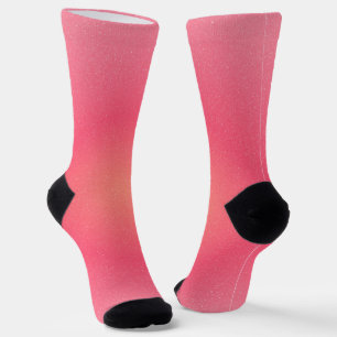 Pink Gradient Crew Socks for Women