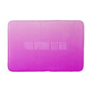Pink Gradient custom text bath mats
