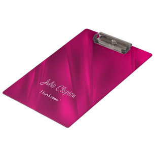 Pink gradient diagonal lines clipboard