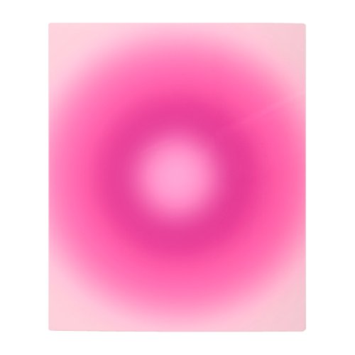 Pink Gradient Metal Print