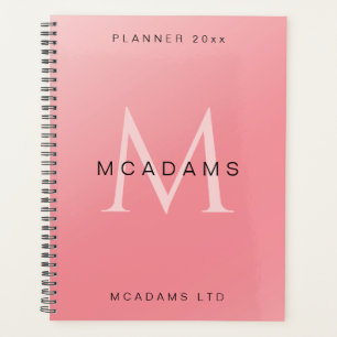 Pink Gradient Personalized Business Planner