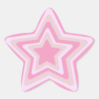 pink grading y2k star star sticker