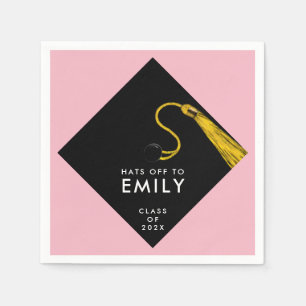Pink Graduation 2025 Napkins