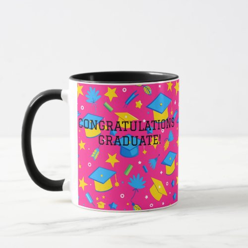Pink Graduation Cup for Her Edit Text Name Year