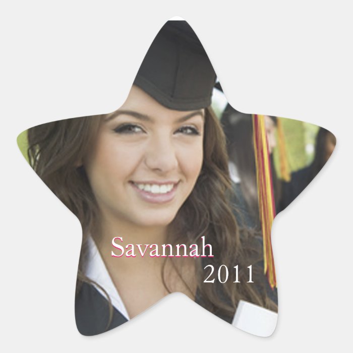 Pink Graduation or Sweet Sixteen Photo Stickers