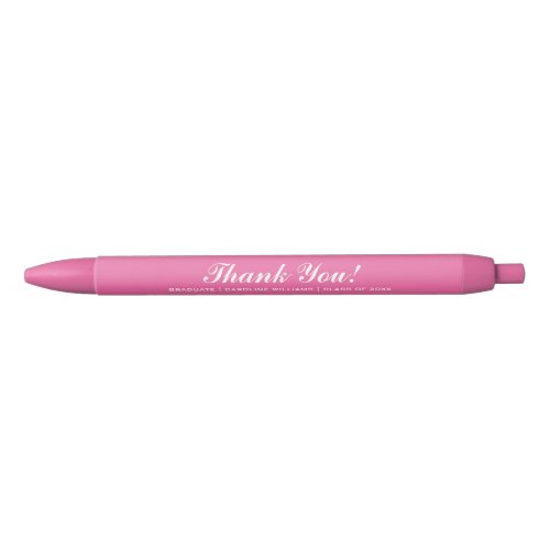 Pink Graduation Party Custom Favor Pens