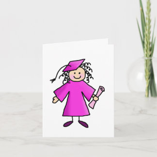 Pink Graduation Thank-You Thank You Card