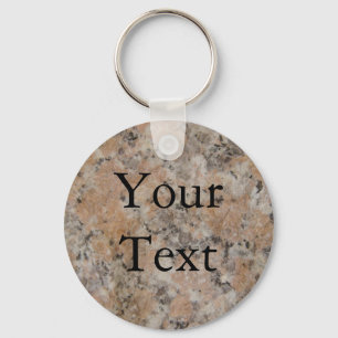 Pink Granite Keychain