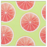 Pink Grapefruit Slices Pattern Fabric