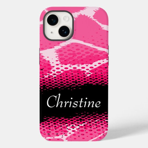 Pink graphic animal print case