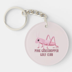Pink Grasshopper Golf Club Keychain