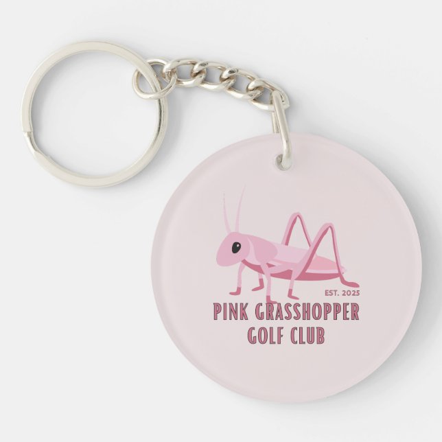 Pink Grasshopper Golf Club Keychain (Front)