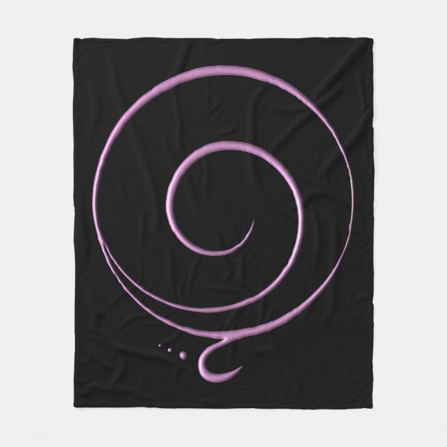 Pink Gratitude  Fleece Blanket (Front)