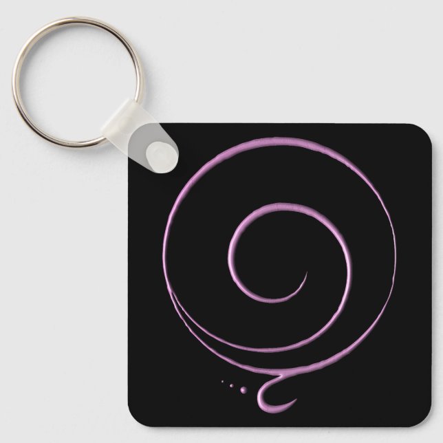 Pink Gratitude  Keychain (Front)