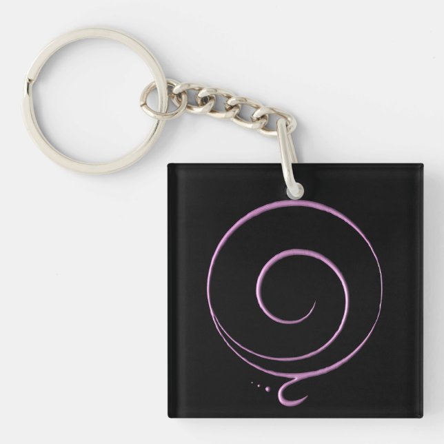 Pink Gratitude  Keychain (Front)
