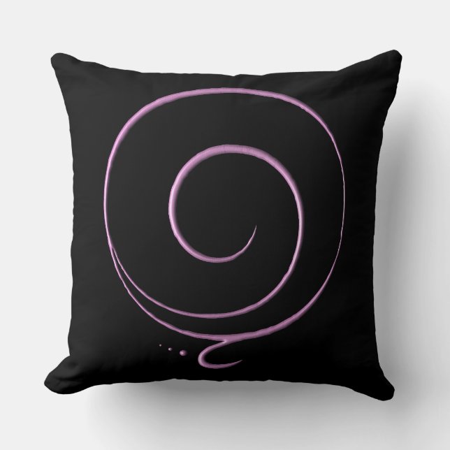 Pink Gratitude  Throw Pillow (Front)