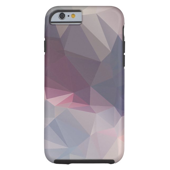 Pink Gray Abstract Pyramid Pattern Art Case-Mate iPhone Case (Back)