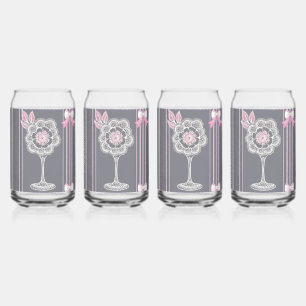 Pink & Gray AI art  Can Glass