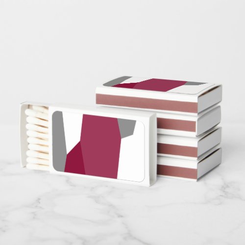 Pink Gray and White   Matchboxes