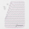 Pink & Gray Chevron Monogram Baby Blanket