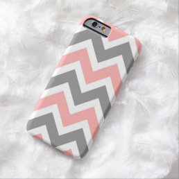 Pink &amp; Gray Chevron Pattern iPhone 6 case
