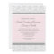 Pink Gray Damask Bridal Lunch Invitation Cards