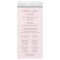 Pink Gray Damask Wedding Program