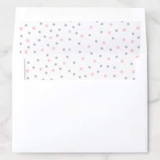Pink Gray Dot envelope liner