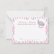 Pink & Gray Elephant Baby Shower Sm - Advice