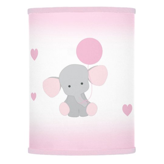 Pink Gray Elephant Nursery Baby Safari Animal Lamp Shade Pink Gray Elephant Nursery Baby Safari Animal Lamp Shade