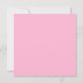 Pink Gray Elephant Polka Dot Girl Baby Shower Invitation (Back)