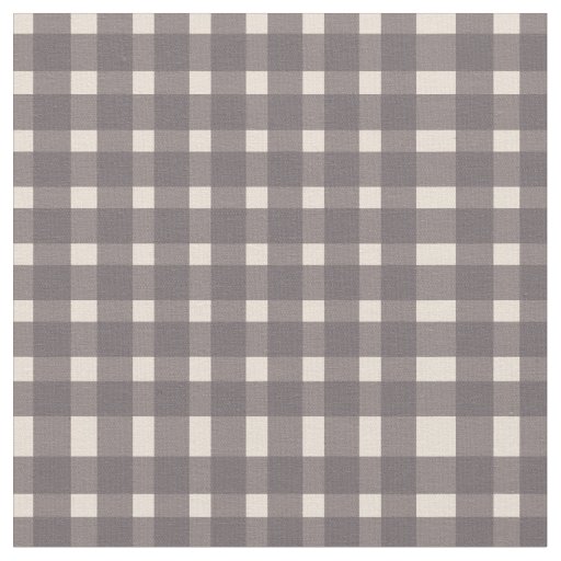 Pink Gray Gingham Pattern  Fabric