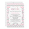 Pink Gray Girl Baby Shower Invites bring a book