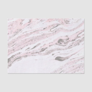 Pink & Gray Marble Tissue Paper