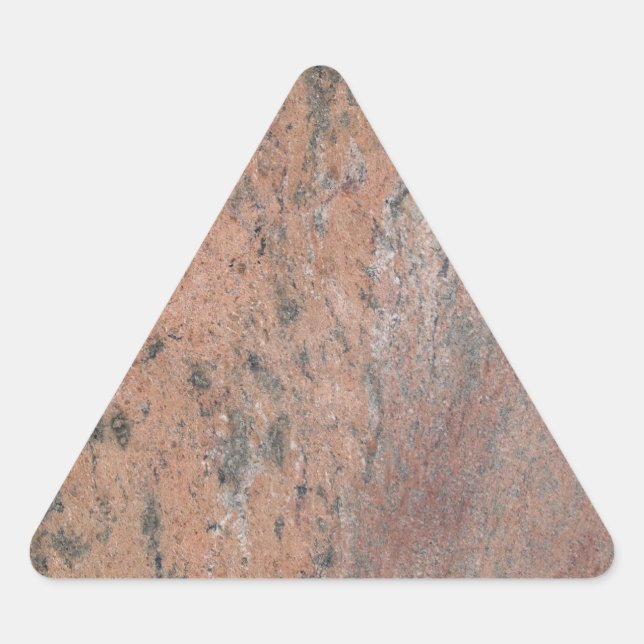 Pink & Gray Marble Triangle Sticker (Front)