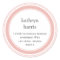 Pink gray medallion modern circle address label
