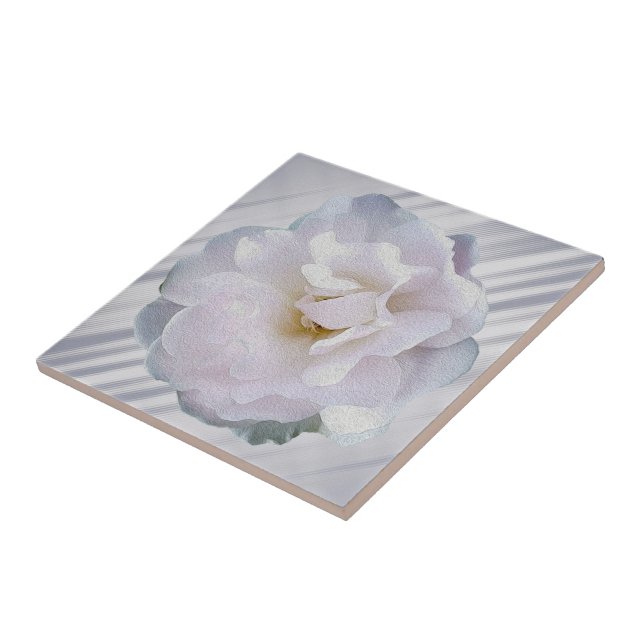 Pink gray rose ceramic tile (Side)