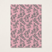 Pink Gray Swirl Damask Multi Purpose Card (Back)