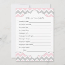 Pink Gray Wishes for Baby / great baby shower idea