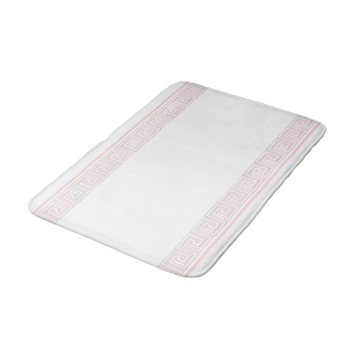 Pink Grecian Frieze Design Bath Mat